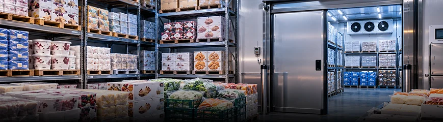 Back-of-house chilled and frozen storage cold rooms